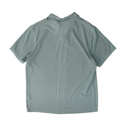 Gray Solid Short Sleeve Polo