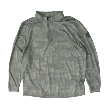 Gray Camo 1/4 Zip Pullover