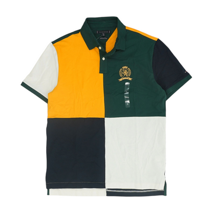 Multi Color Block Short Sleeve Polo