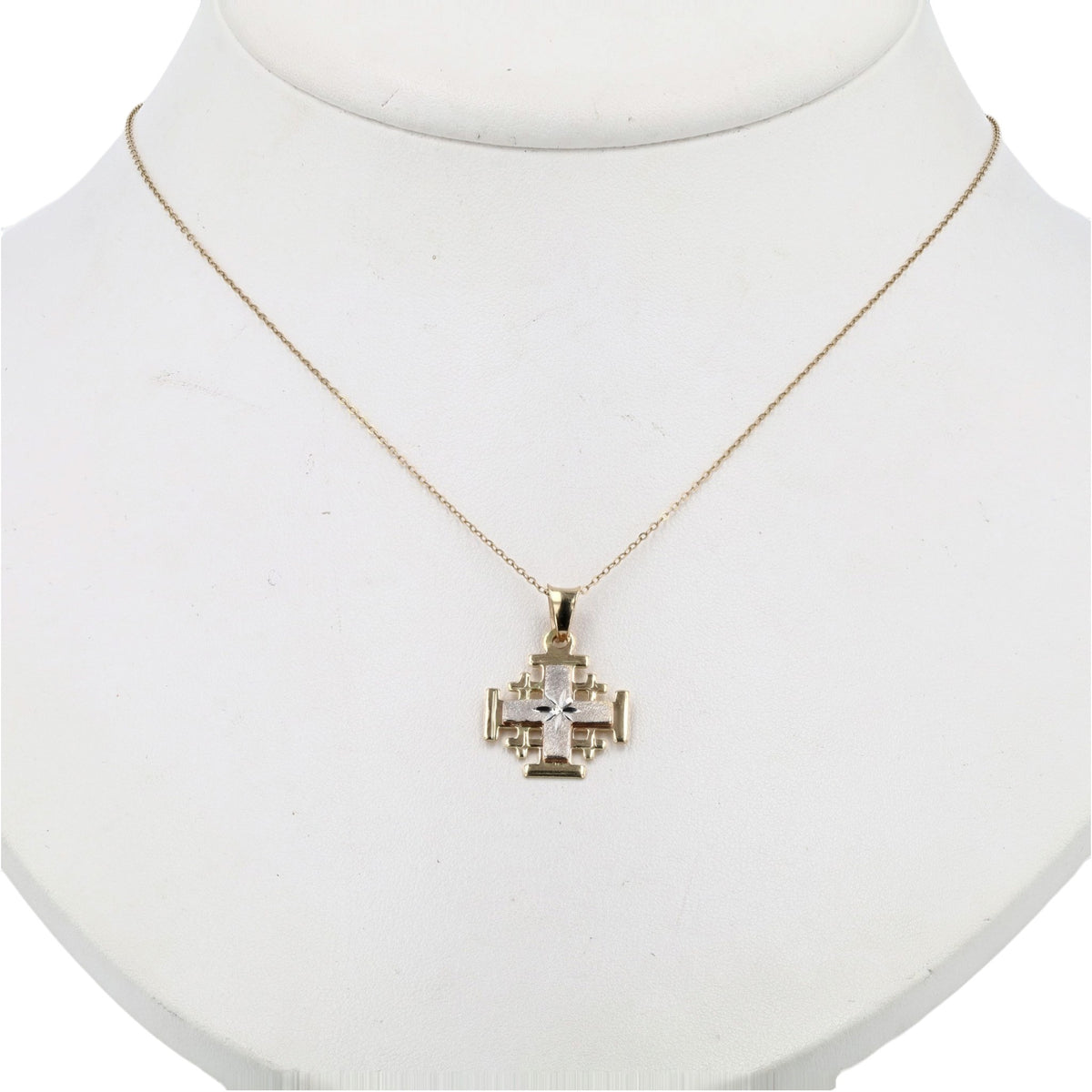 14K Two-Tone Gold Pendant Necklace