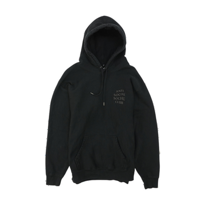 Black Solid Hoodie Pullover