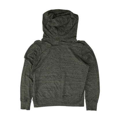Gray Solid Hoodie Pullover