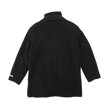 Black Long Solid Coat