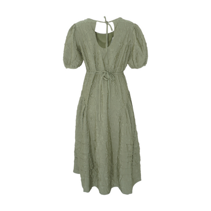 Green Floral Midi Dress