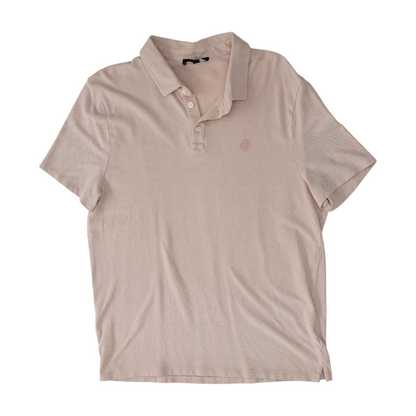 Pink Solid Short Sleeve Polo