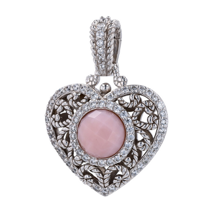 Sterling Silver Pink Agate Charm