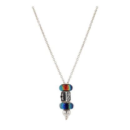 Sterling Silver Glass Pendant Necklace