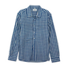 Blue Plaid Long Sleeve Button Down