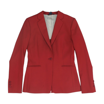 Red Solid Blazer