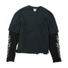 Black Solid Sweatshirt Pullover