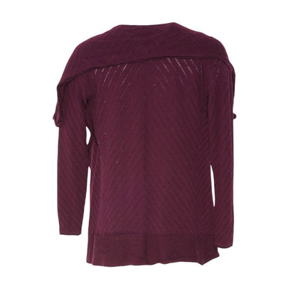 Purple Cardigan Sweater