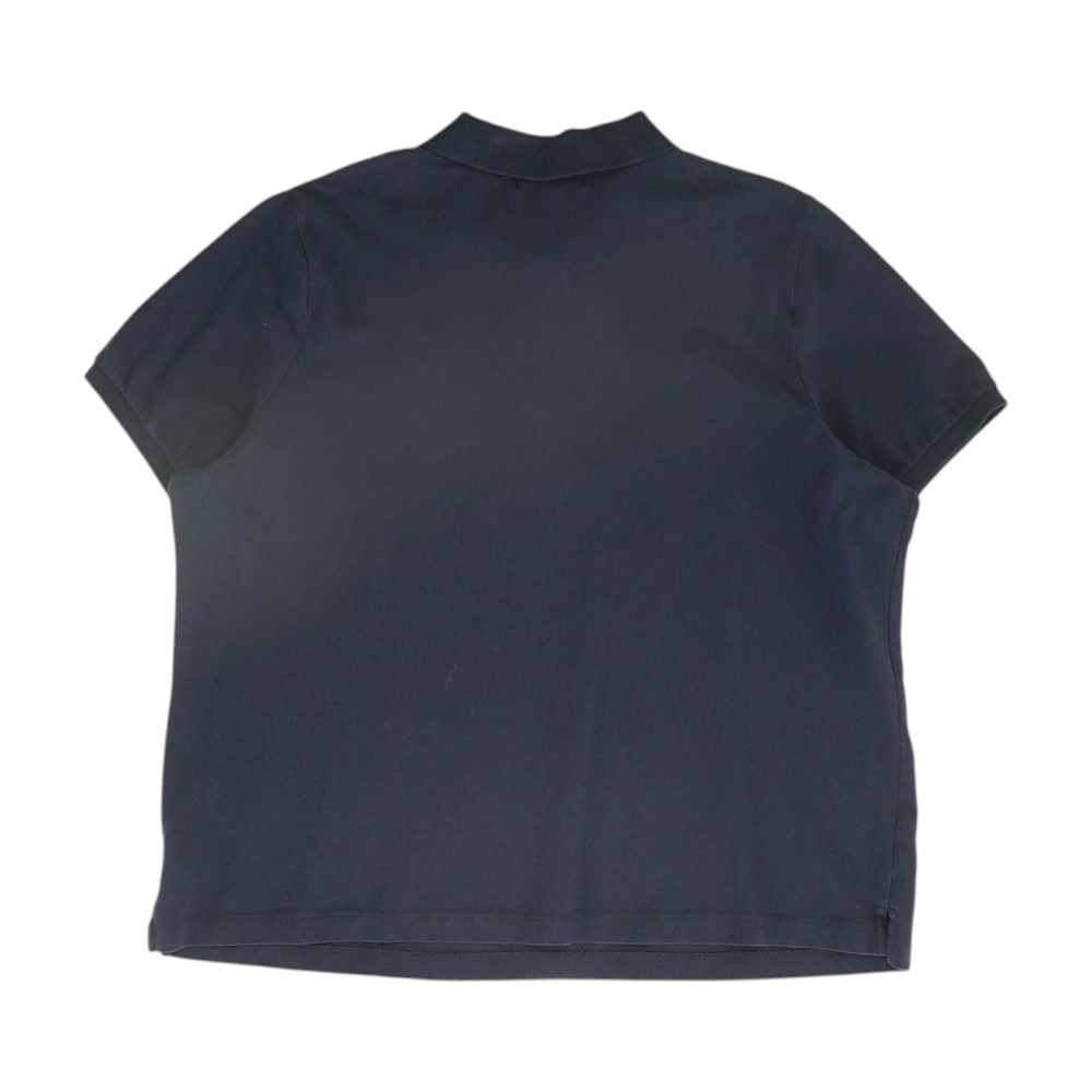 Navy Solid Short Sleeve Polo