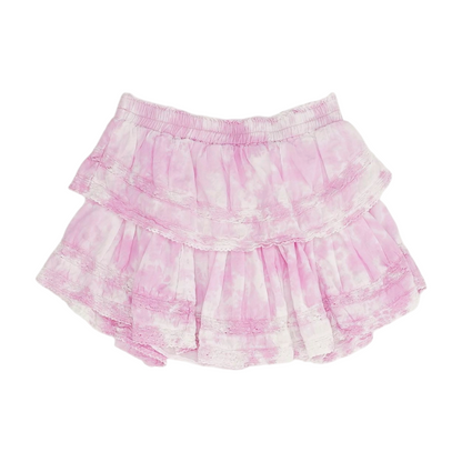 Pink Tie-Dye Mini Skirt