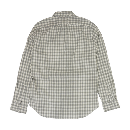 Gray Check Long Sleeve Button Down