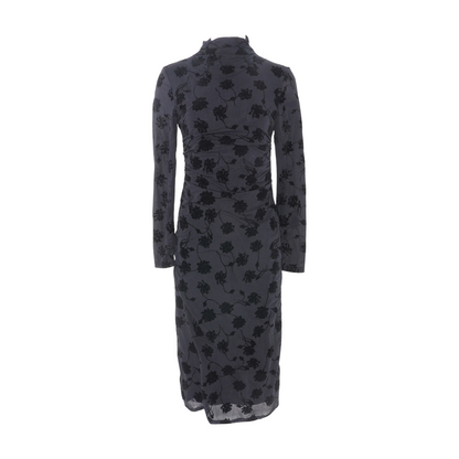Black Floral Midi Dress