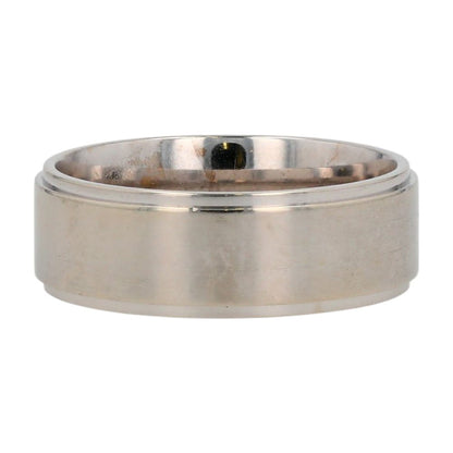 14K White Gold Flat Brushed Finish Band