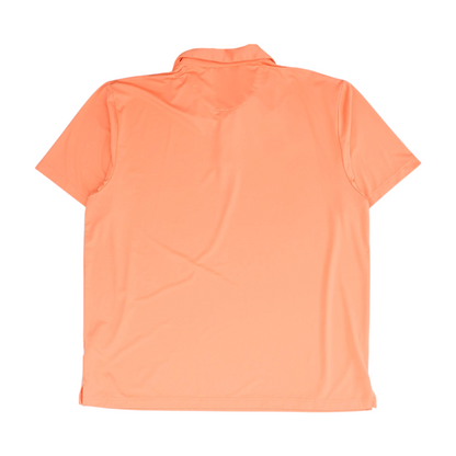 Orange Solid Short Sleeve Polo