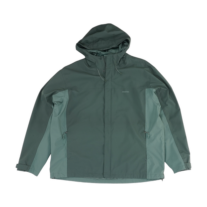 Green Solid Rain Jacket