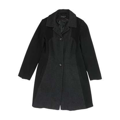Charcoal Color Block Coat