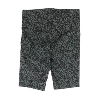 Black Animal Print Active Shorts
