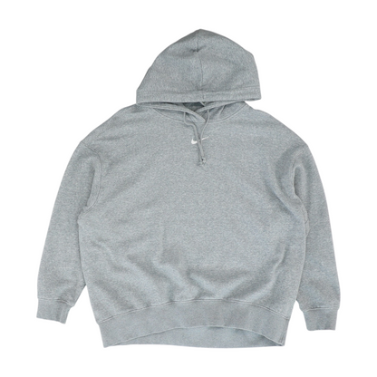 Gray Solid Hoodie Pullover