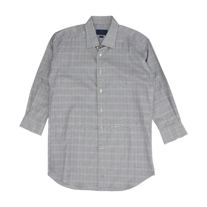 Blue Plaid Long Sleeve Button Down