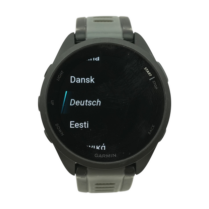 30mm Forerunner 165 Black Smartwatch Gray Band Small