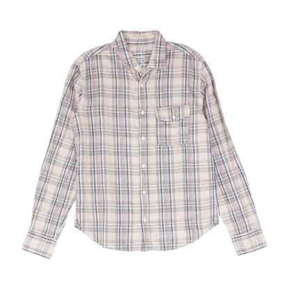 Pink Plaid Long Sleeve Button Down