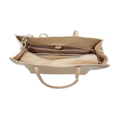 Beige Weekender Bag