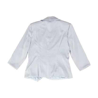 Blue Solid Blazer