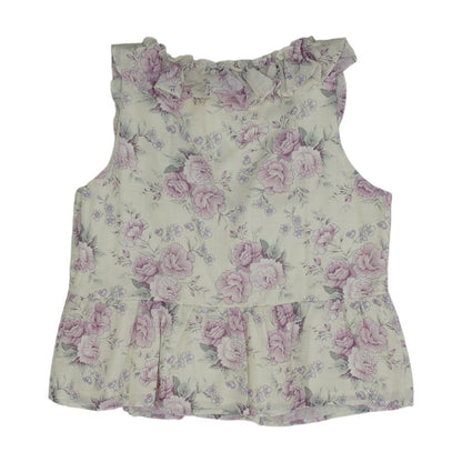 Beige Floral Blouse