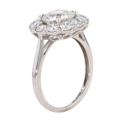 3 1/3 ctw 14K White Gold Lab Grown Diamond Fashion Ring
