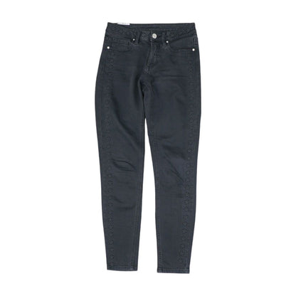 Black Solid Low Rise Jeans