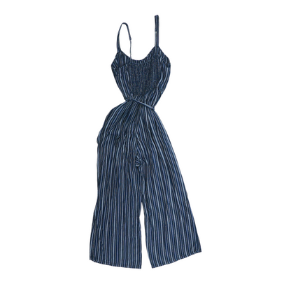 Navy Striped Jumpsuit