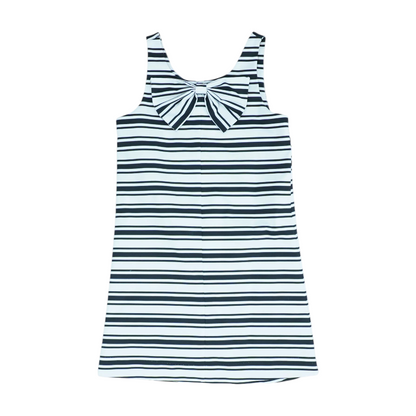 White Striped Dress