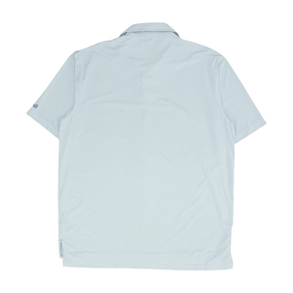 Gray Solid Short Sleeve Polo