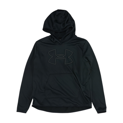 Black Solid Hoodie Pullover