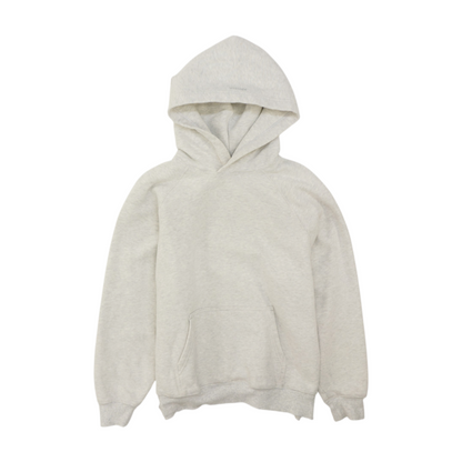 Gray Solid Hoodie Pullover