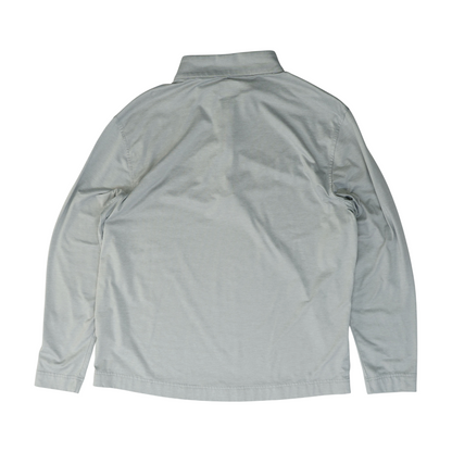 Gray Solid 1/4 Zip Pullover