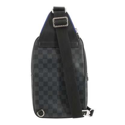 Indigo Blue Avenue Slingbag in Damier Graphite Coated Canvas