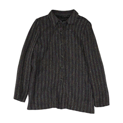 Gray Striped Button Down