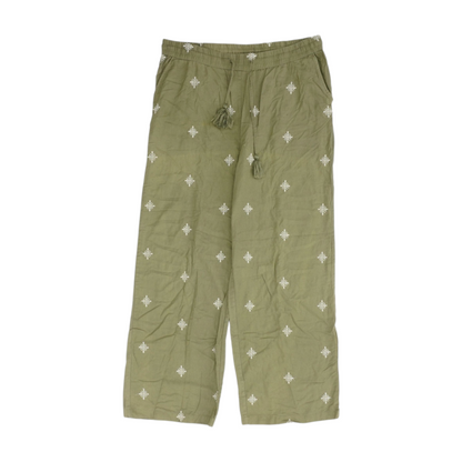 Green Print Pants