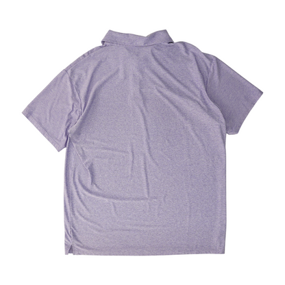 Purple Solid Short Sleeve Polo
