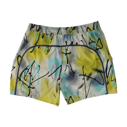 Gray Graphic Active Shorts