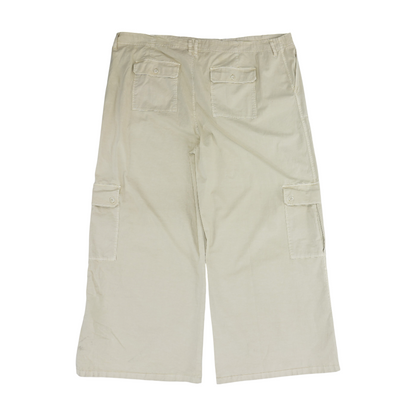 Beige Plus Wide Leg Pants