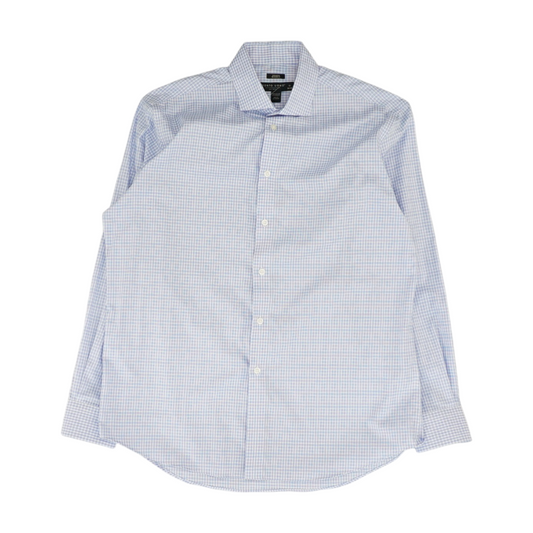 Blue Check Long Sleeve Button Down