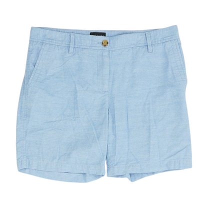 Blue Solid Chino Shorts