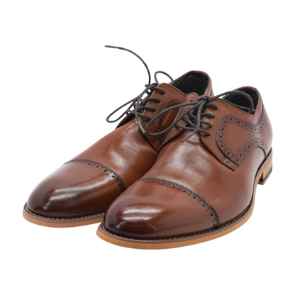 Stacy Adams Brown Lace-Up Dress Shoes – Image 2