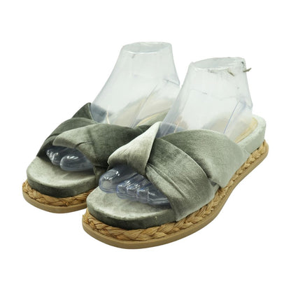 Gray Flat Sandals