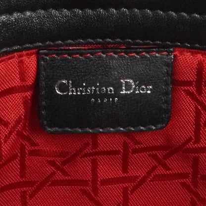 Black Small Lady Dior Shoulder Bag in Cannage Lambskin